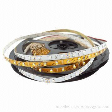 3528 SMD Single Chip Non-waterproof Flexible LED Strip with 60 LEDs Per Meter, 12V DC